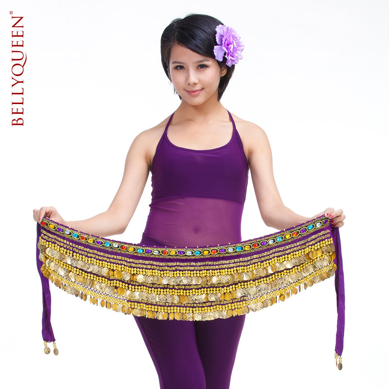 Dancewear Polyester 338 Gold Coins Belly Dance Hip Scarf More Colors Dancewear Polyester 338 Gold Coins Belly Dance Hip Scarf More Colors
